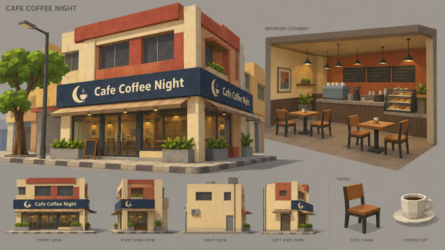 Concept sheet 08: Cafe Coffee Night
