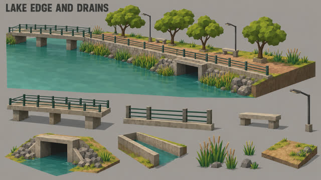 Reference concept art for Ulsoor & Frazer Town