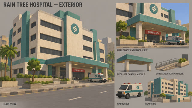 Concept sheet 48: Rain Tree Hospital