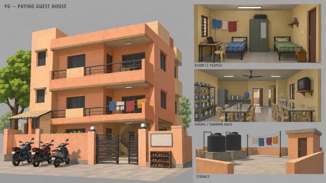 Concept sheet 74: Shobha Aunty's PG