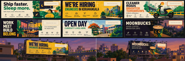 Concept sheet 88: Sample billboard ads